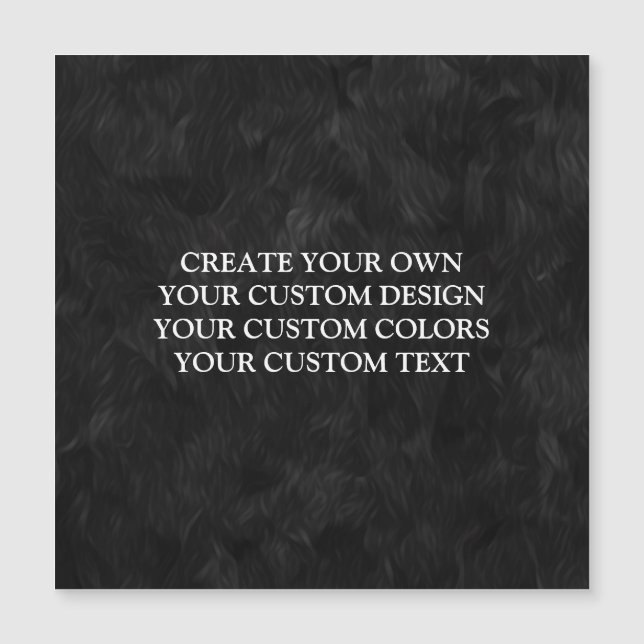 Su Diseño Aquí - Cree Su Propia Tarjeta Magnética (Anverso)