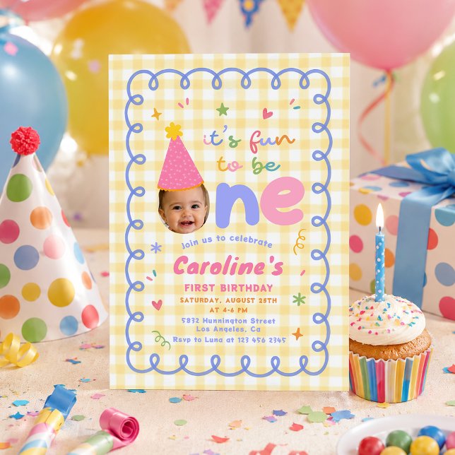 Su divertido ser una colorida invitación de cumple (Subido por el creador)