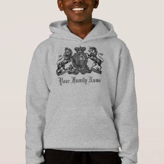 Su escudo adaptable del apellido embroma sudadera