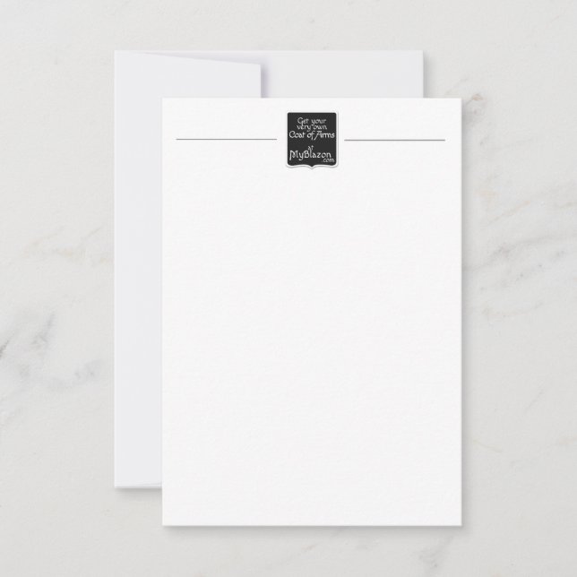 Su escudo de la familia en letras y tarjetas de la (Anverso)