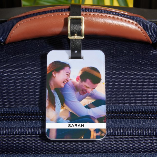 Su etiqueta de viaje de la portaequipajes fotográf (Anverso In situ 2)