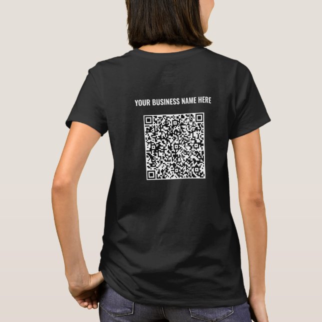 Su exploración de código QR y la camiseta comercia (Reverso)
