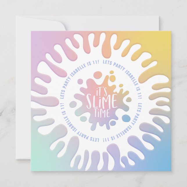 "su fiesta de cumpleaños de spline arco iris en ti (Anverso)