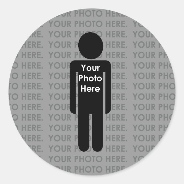 Su foto aquí Personalizados Pegatinas (Anverso)