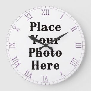 Su foto aquí, reloj de pared