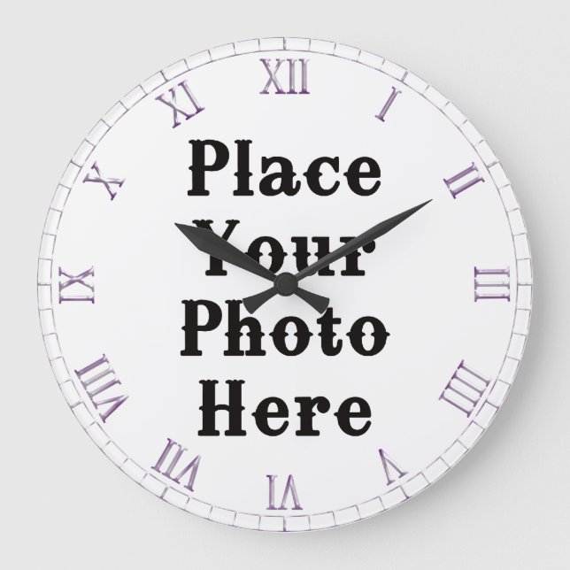 Su foto aquí, reloj de pared (Anverso)