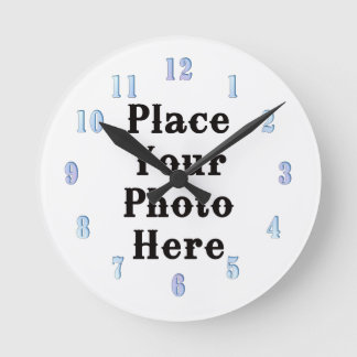 Su foto aquí, reloj de pared