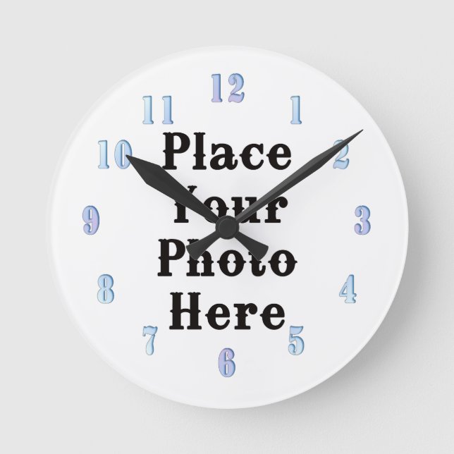 Su foto aquí, reloj de pared (Anverso)