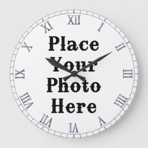 Su foto aquí, reloj de pared