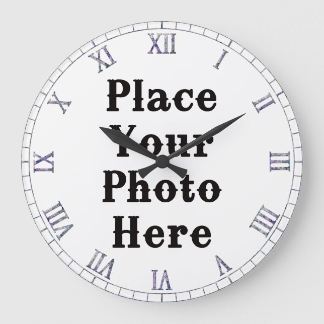 Su foto aquí, reloj de pared (Anverso)