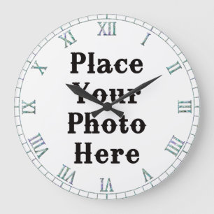 Su foto aquí, reloj de pared