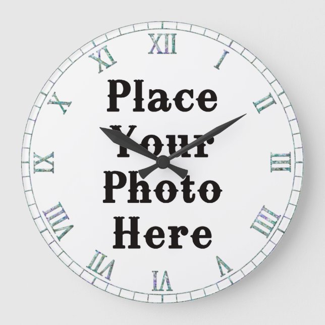 Su foto aquí, reloj de pared (Anverso)