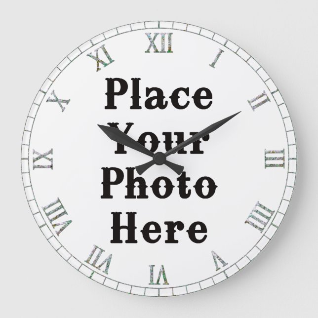 Su foto aquí, reloj de pared (Anverso)