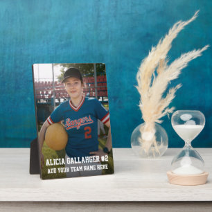 Su foto deportiva   Placa personalizada