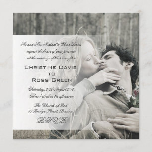 Su foto personalizada casando la invitación