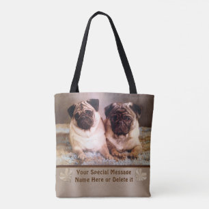 Su FOTO, texto y bolsa de asas personalizada de la