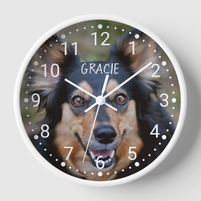 Su foto y nombre y cualquier cara de reloj numerad (Anverso)