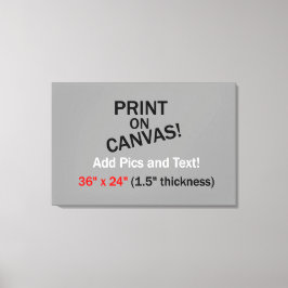 Su imagen en lienzo - 36" x 24" (1,5" de grosor)