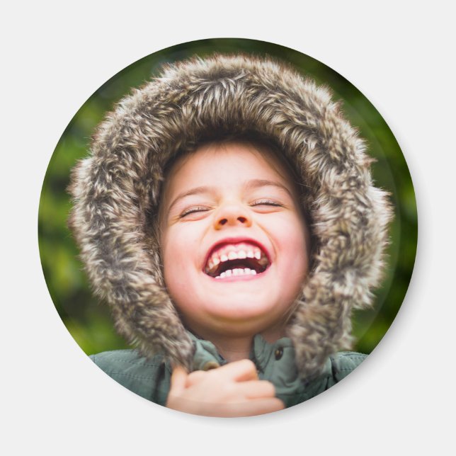 Su imán Fridge Round de fotografías (Frente)