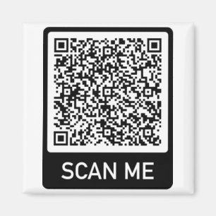 Su imán personalizado de análisis de código QR Inf