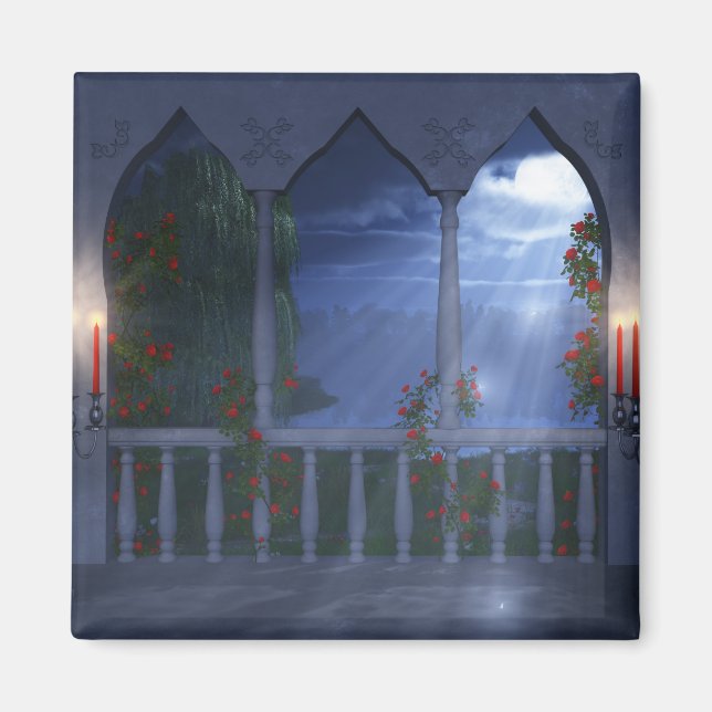 Su imán plateado de Mantel (Frente)