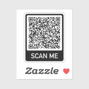 Su información de código QR Analice mi Pegatina pr