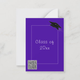 Su invitación a graduación de código QR Elija colo