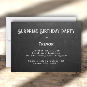 Su invitación a la fiesta de cumpleaños Black Chal