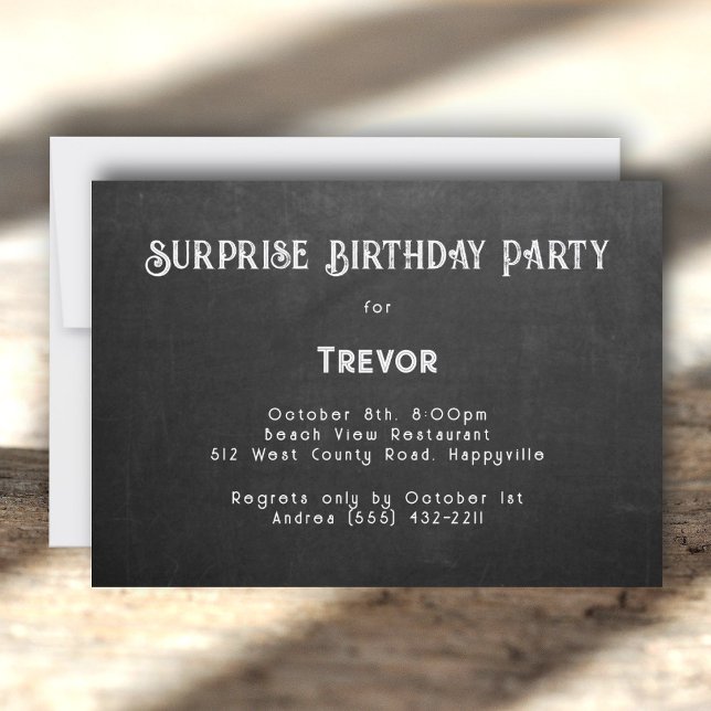 Su invitación a la fiesta de cumpleaños Black Chal (Subido por el creador)