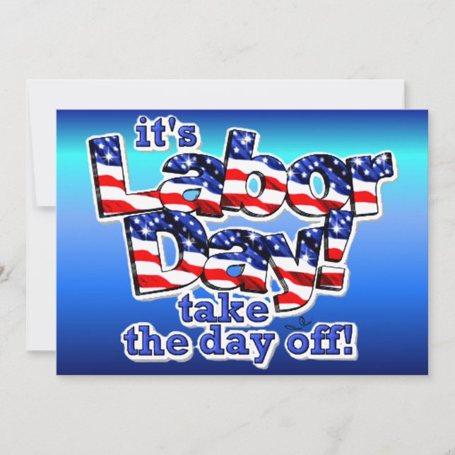 Su invitación al Día del Trabajo (Anverso)