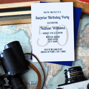 Su Invitación de Fiesta de Cumpleaños Sorpresa Azu