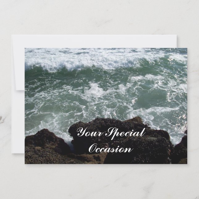 Su invitación especial para el océano o la playa (Anverso)