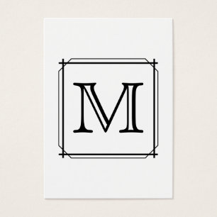 Su letra. Monograma de encargo. Blanco y negro