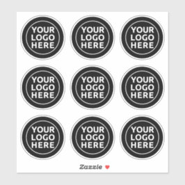 Su logotipo aquí 9 Pegatinas comerciales