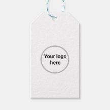 su logotipo aquí simple etiqueta de regalo mínima
