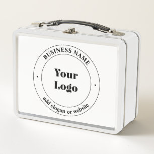 Su logotipo comercial y texto promocional Blanco