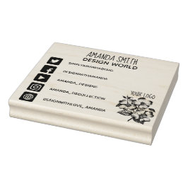 Su logotipo e iconos de los medios sociales sellos