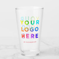 Su logotipo Gafas de cerveza personalizadas de 16