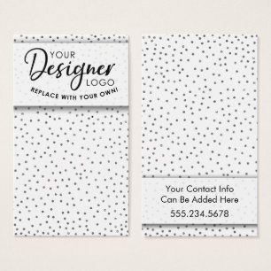 Su logotipo Silver Confetti Earring Holding Displa