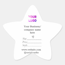 Su logotipo social media QR códigos Etiquetas de p