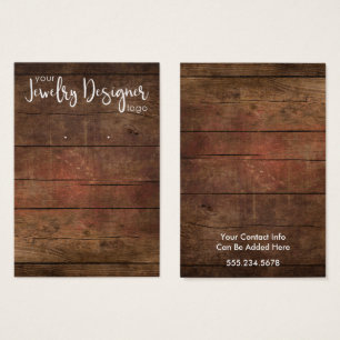 Su logotipo Tarjeta de soporte para maderas rustic