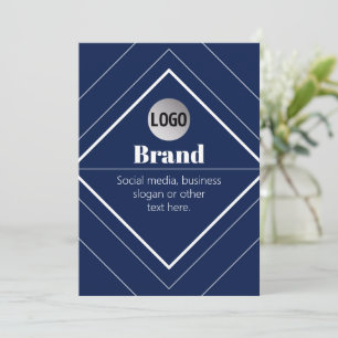 Su logotipo y diseño moderno personalizable   Azul