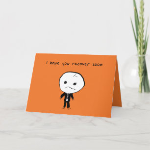 Su lúgubre tarjeta personal