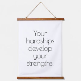 Su madera de dureza topó el tapiz de pared