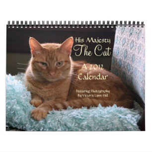 Su majestad el calendario del gato 2012