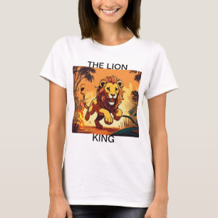 "Su majestad flaqueante - camiseta abierta del leó