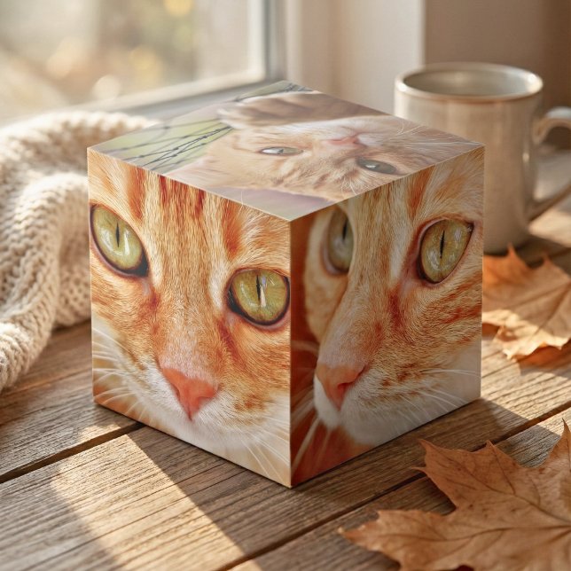 Su Mascota Vibe: Personalizado Foto Cubo (Custom Cat Photo Cube)