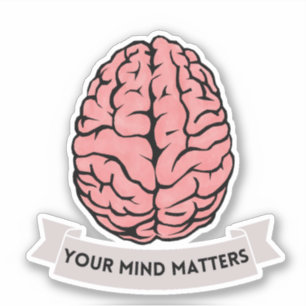 Su Mente Importa Al Pegatina De Salud Mental