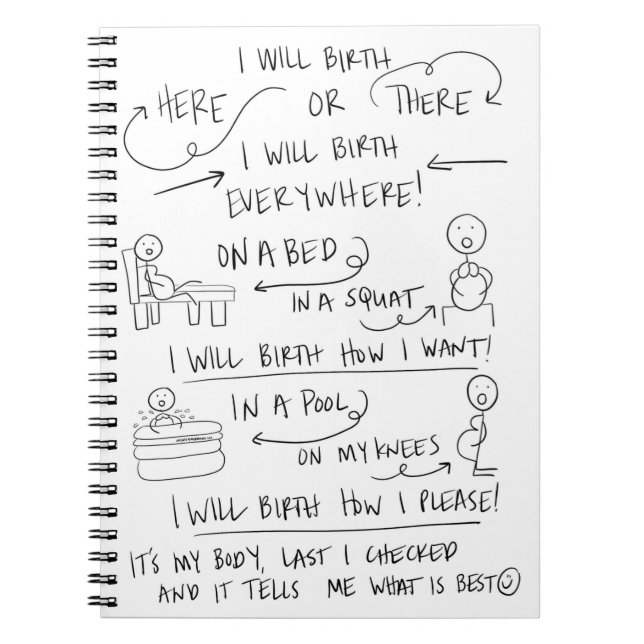 Su nacimiento su cuaderno espiral de la manera (Frente)