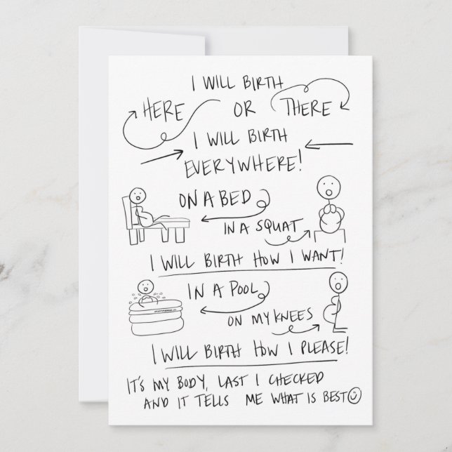 Su nacimiento su tarjeta de felicitación de la (Anverso)